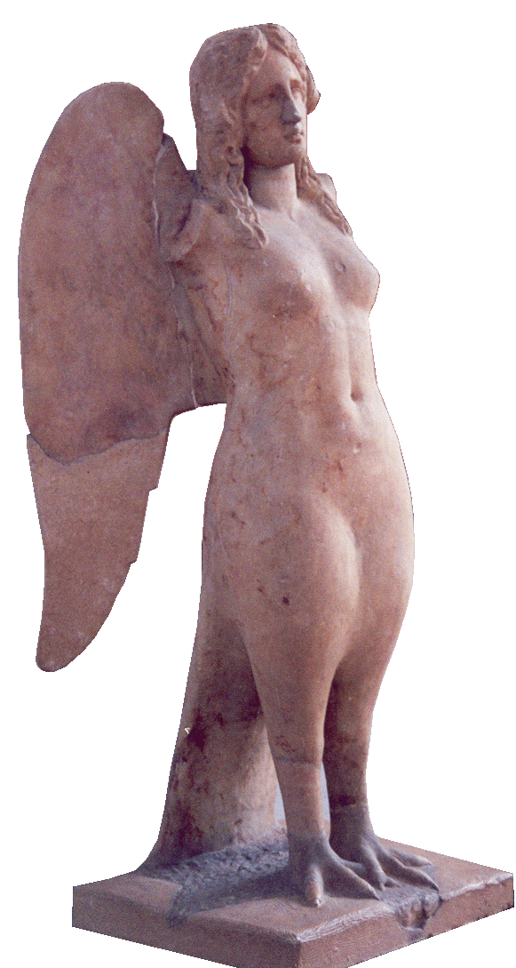 [Figure 2
&mdash; Siren statue from the National Museum in Athens]